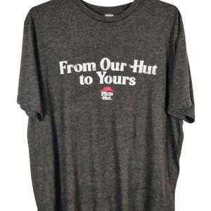 Pizza Hut From Our Hut to Yours Graphic T-Shirt Mens 2X‎ Charcoal Grey Promo Tee